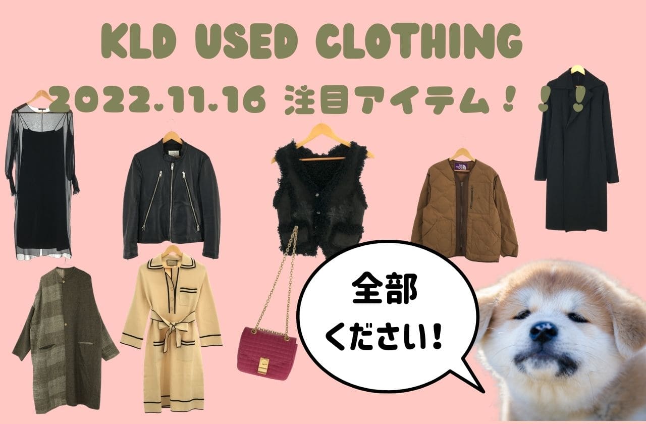 【KLD】11月16日発売の新商品をご紹介！【Y's / GUCCI / CHROME HEARTS / THE ROW / ISABELLA STEFANELLI…】